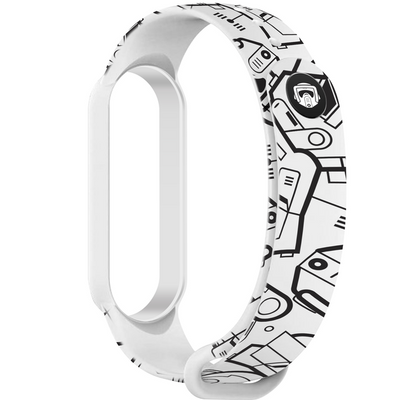 Ремешок ArmorStandart для Xiaomi Mi Band 5/6 Throoper patern White 84578