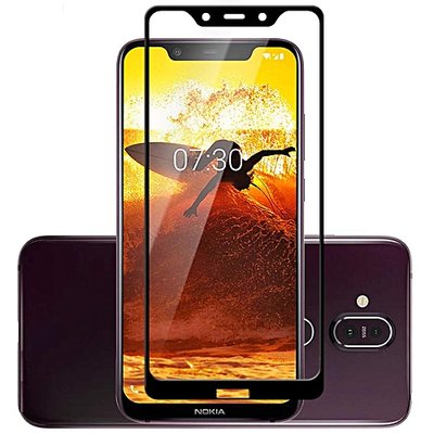 Защитное стекло Full Cover для Nokia 8.1 / 7.1 Plus / X7 Black 34390