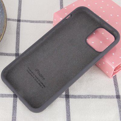 Чехол Silicone Case для Iphone 12 / 12 Pro Серый / Dark Grey 47238