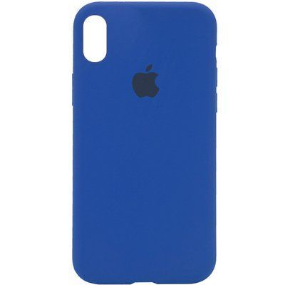Чехол Silicone Case 360 для Iphone X / XS Синий / Royal blue 53239