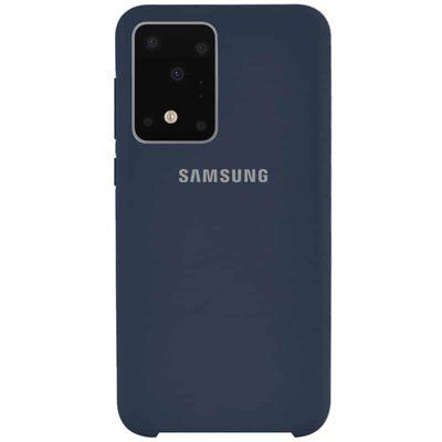 Чехол Silicone Case для Samsung Galaxy S20 Ultra Синий / Midnight Blue 40179