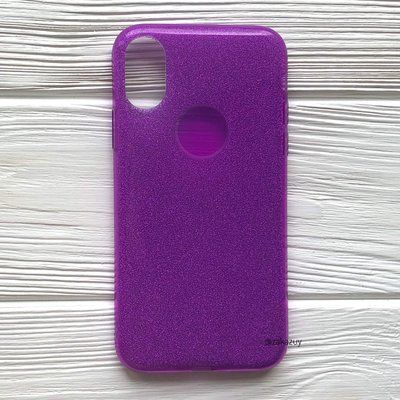Чехол с блестками Shine для Iphone X / XS Фиолетовый 33841
