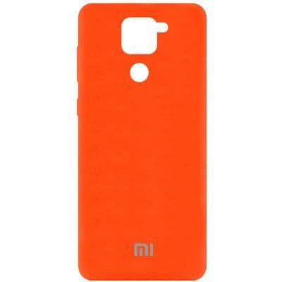 Чехол Silicone Cover для Xiaomi Redmi Note 9 / Redmi 10X Оранжевый / Neon Orange 54851