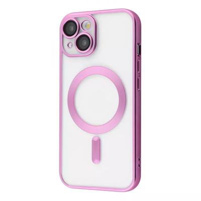 Чохол Metal Matte MagSafe для Iphone 15 Pink 81759