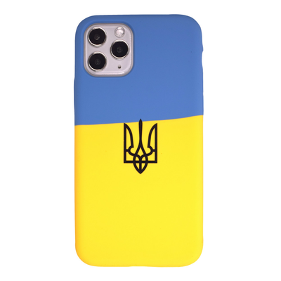 Чохол патріотичний Silicone Case для Iphone 11 Pro Max Прапор України 68793