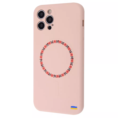 Чехол патриотический WAVE Ukraine Edition MagSafe для iPhone 12 Pro Max Vyshyvanka shirt circle 63214