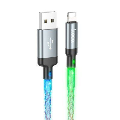 Кабель Hoco U112 USB to Lightning 2.4A 1м Gray 83821