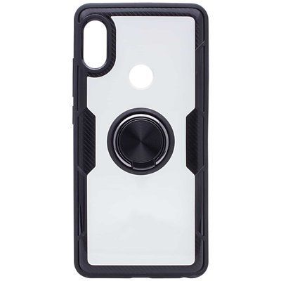 Чехол Din Crystal Magnet Ring для Xiaomi Redmi Note 5 / 5 Pro Черный 33582