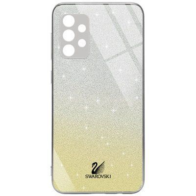 Чохол TPU+Glass Swarovski Full для Samsung Galaxy A52 / A52s Золотий 56028