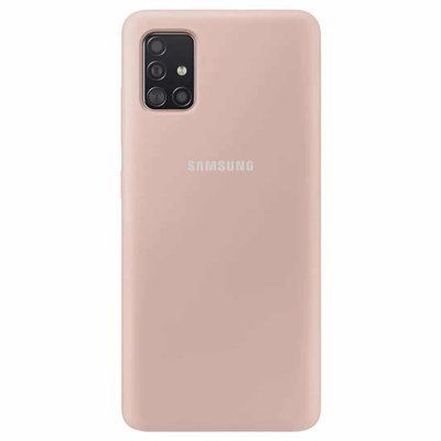 Чехол Silicone Cover для Samsung Galaxy A51 Розовый / Pink Sand 39744