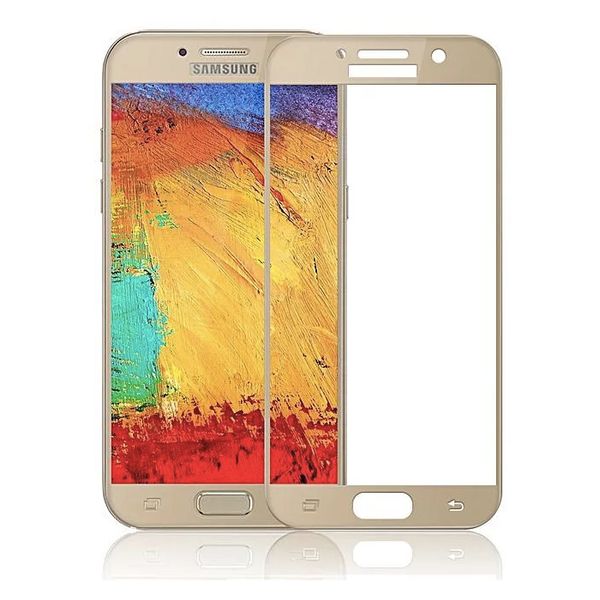 Защитное стекло Full Cover для Samsung Galaxy A3 2017 A320 Gold 9032