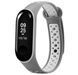 Ремінець Silicone для Xiaomi Mi Band 3/4 Sport Gray / White 37805