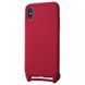 Чехол со шнурком WAVE Lanyard Case для Iphone X / XS Rose red 56289