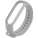 Ремінець Silicone для Xiaomi Mi Band 3/4 Сірий / Gray 58801