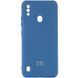 Чехол Silicone Cover MyColor Camera A для ZTE Blade A51 Синий / Navy blue 60940 1
