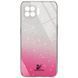 Чохол TPU+Glass з блискітками Swarovski для Oppo A73 Малиновий 59705