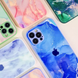 Чехол TPU+Glass Marble Clouds для Iphone 13 Pro Dark green 61299 5