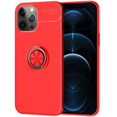 Чохол Din Color Magnet Ring для Iphone 12 / 12 Pro Червоний 52874