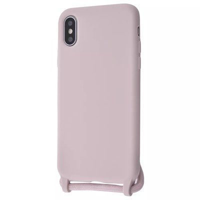 Чехол со шнурком WAVE Lanyard Case для Iphone X / XS Pink sand 56290