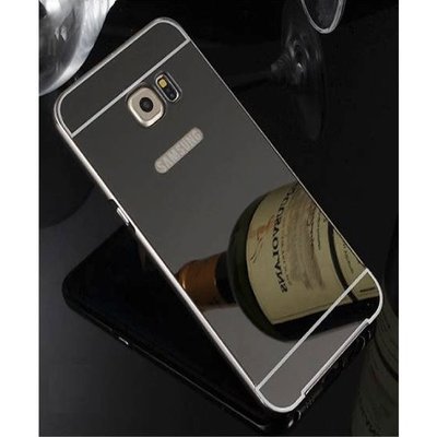 Чехол алюминиевый зеркальный для Samsung G935 Galaxy S7 Edge Grey 32504