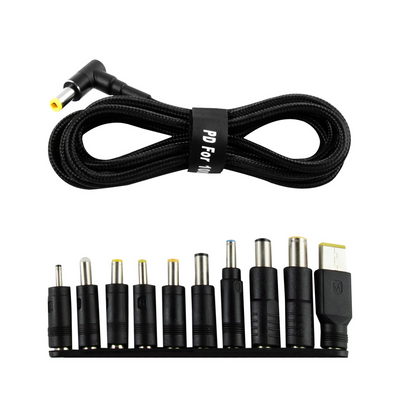 Для ноутбука USB Type-C to DC 100w 10in1 Black 83875