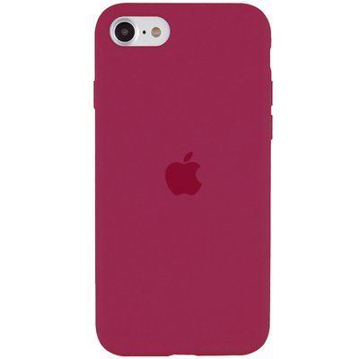Чехол Silicone Case 360 для Iphone 7 / 8 / SE 2020 Красный / Rose Red 53184