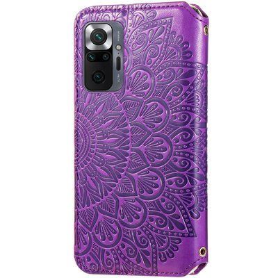 Чехол-книжка ETMA Mandal для Xiaomi Redmi Note 10 Pro Фиолетовый 54500