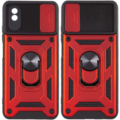 Противоударный чехол Camsh Serg Ring для Xiaomi Redmi 9A Красный 66382