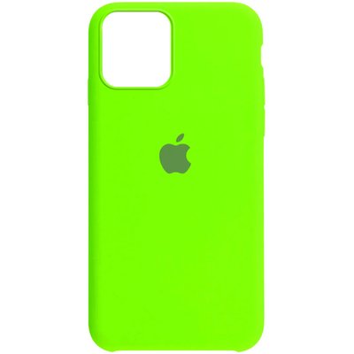 Чехол Silicone Case для Iphone 12 / 12 Pro Салатовый / Neon Green 47239