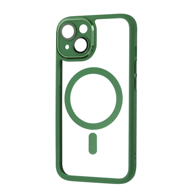 Чехол PHIBR Metallic MagSafe Camera для Iphone 14 Прозрачный / Khaki 82533