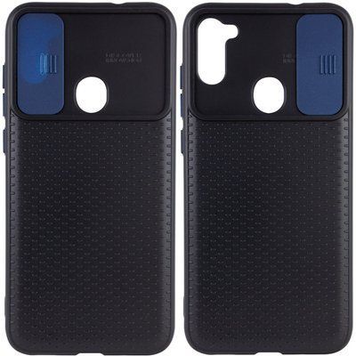 Чохол Camsh Black для Samsung Galaxy A11 / M11 Чорний / Синій 43947