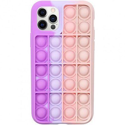 Чохол 3D Pop it Bubble для Iphone 12 / 12 Pro Purple / Pink 57588
