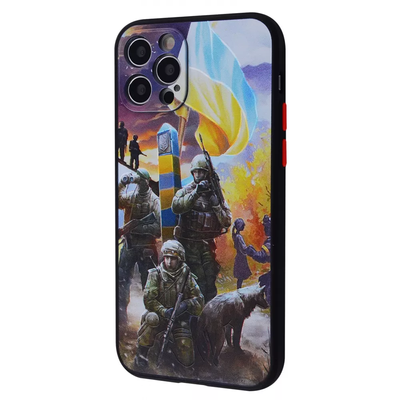Чохол патріотичний WAVE Ukraine Shadow Matte для iPhone 12 Pro Max Defenders of Ukraine 65273