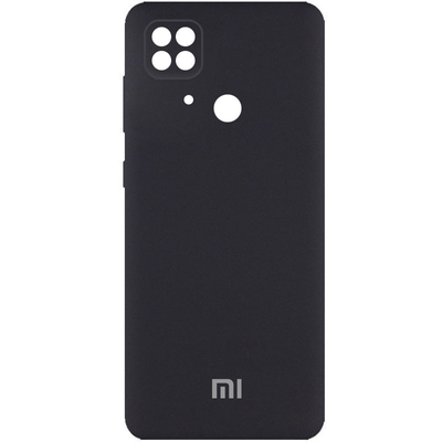Чехол Silicone Full Camera AA для Xiaomi Redmi 10C / Poco C40 Черный / Black 66884