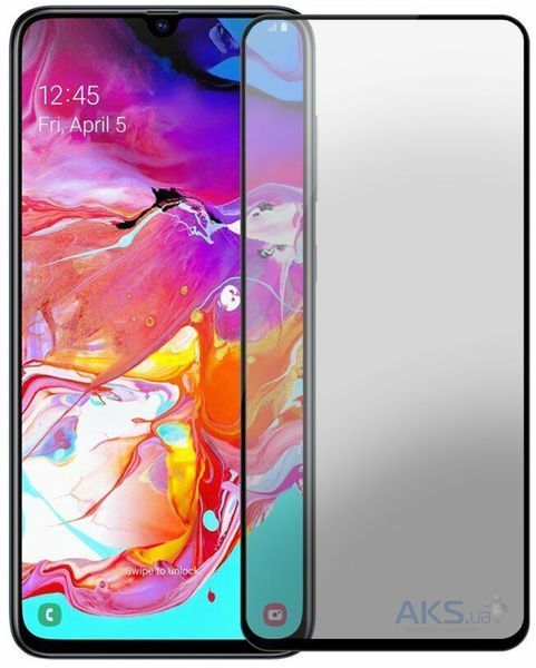 Защитное стекло STEZ Matte для Samsung Galaxy A70 Black 60984