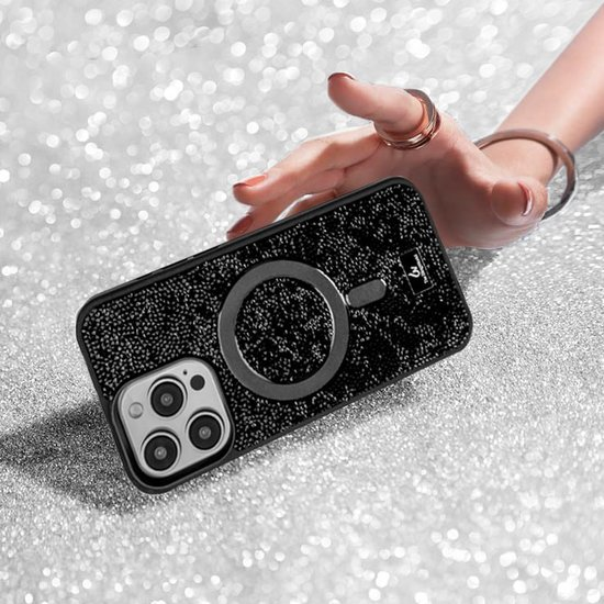 Чохол Bling Diamond MagSafe для Iphone 15 Pro Max Pink 87528