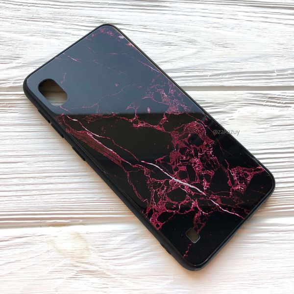 Чехол TPU+Glass Luxury Marble для Samsung A105 Galaxy A10 2019 Марсала 34103