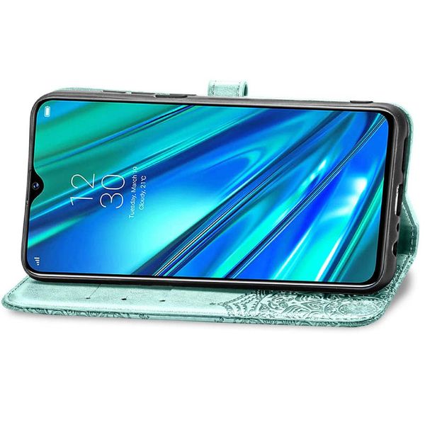 Чехол-книжка Art Case для Realme 5 / 6i Бирюзовый 55671