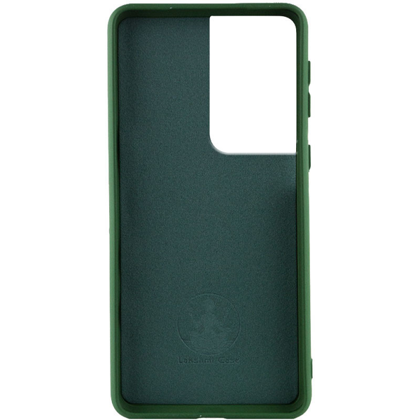 Чехол Silicone Cover Lakshmi A для Samsung Galaxy S23 Ultra Зеленый / Dark green 66934