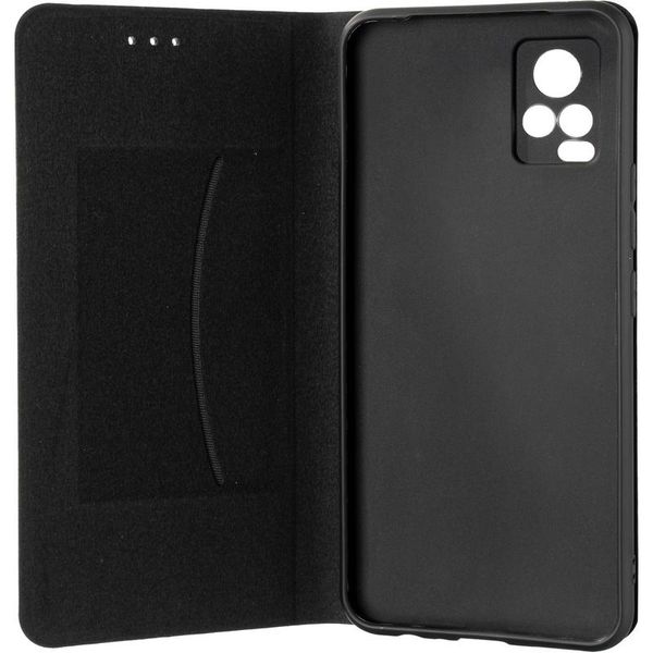 Чехол-книжка Leather Delius New для Vivo V20 Black 59393