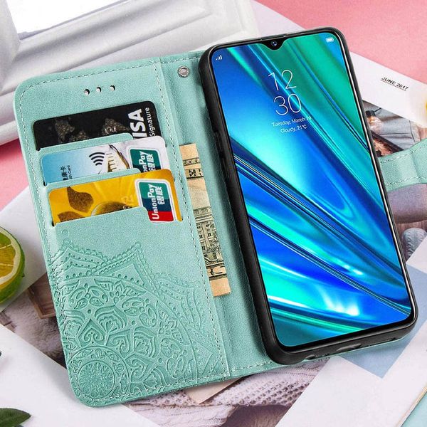 Чехол-книжка Art Case для Realme 5 / 6i Бирюзовый 55671