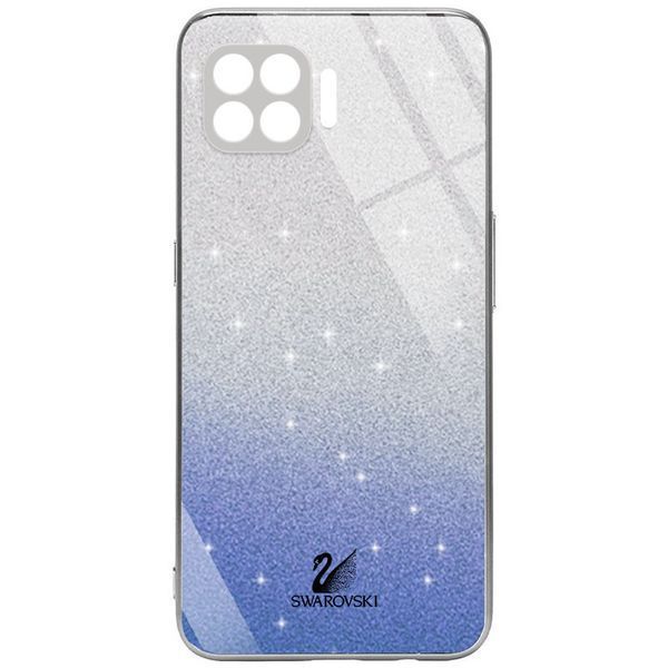 Чохол TPU+Glass з блискітками Swarovski для Oppo A73 Рожевий 59706
