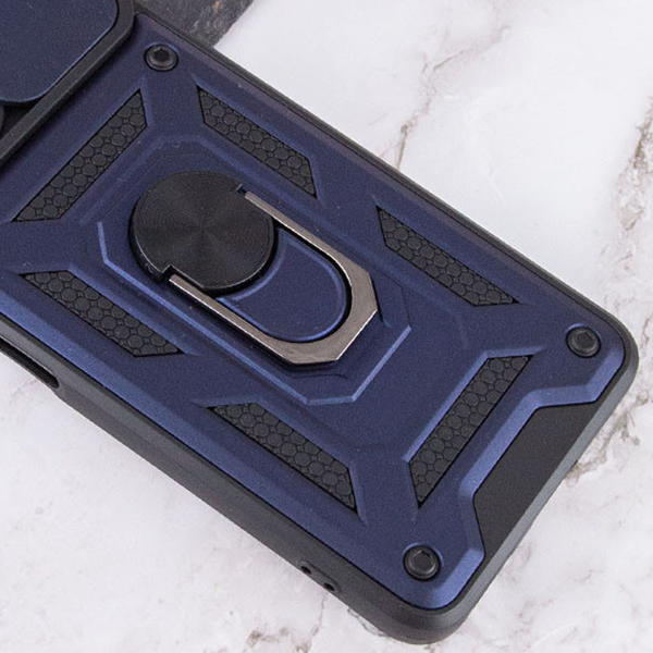 Протиударний чохол Camsh Serg Ring для Xiaomi Redmi Note 9s / Note 9 Pro Синій 63721