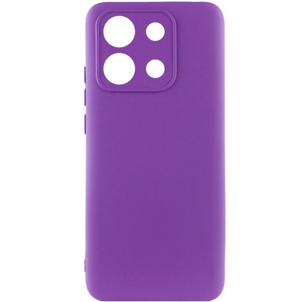 Чехол Silicone Lakshmi A Full Camera для Xiaomi Redmi Note 13 Pro 5G / Poco X6 Фиолетовый / Purple