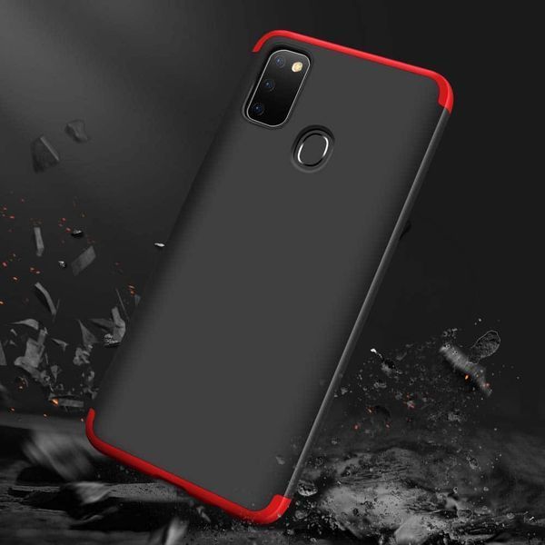 Чехол пластиковый GKK 360 для Samsung Galaxy M30s / M21 Черный / Красный 38111