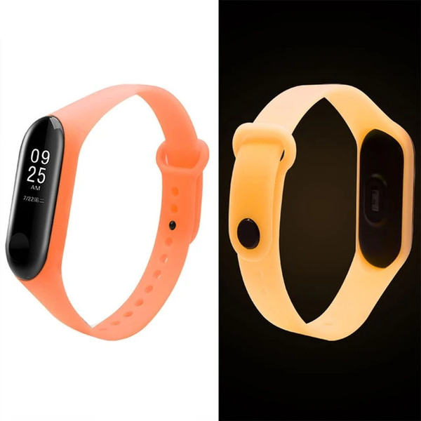 Ремешок Neon для Xiaomi Mi Band 5/6 Оранжевый 68440