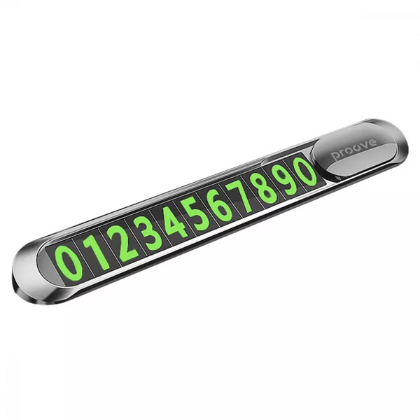 Автовизитка Proove Parking Number Plate Metal Lock Silver 83216