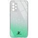 Чохол TPU+Glass Swarovski Full для Samsung Galaxy A52 / A52s Бірюзовий 56029