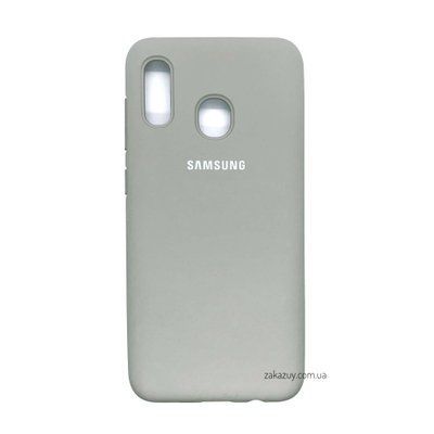 Чехол Silicone Cover для Samsung A205 / A305 Galaxy A20 / A30 Lavender Grey 34242