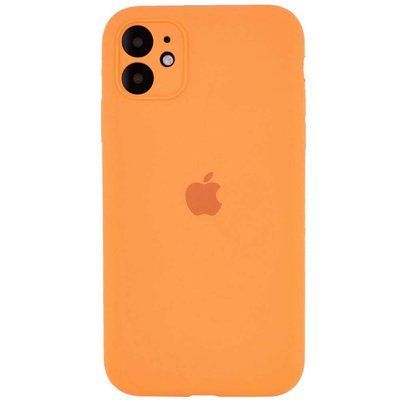 Чохол Silicone Case Square для Iphone 11 Помаранчевий / Bright Orange 53277